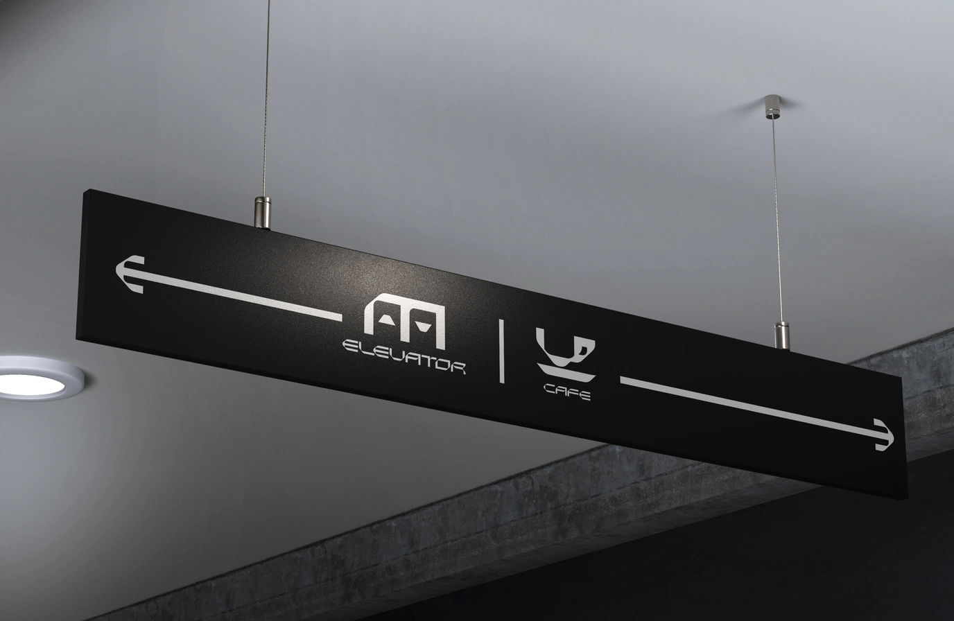 Ofform — wayfinding signage mockup